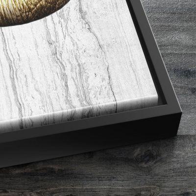 Wandbild Lippen lips lippen x White u Gold