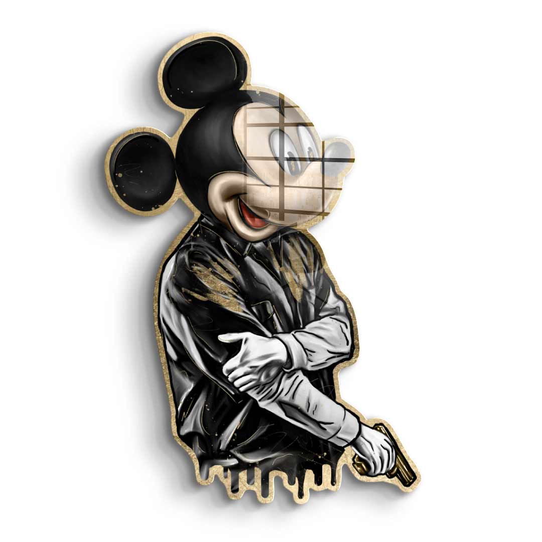 Wandskulptur Gangster King - Acrylglas