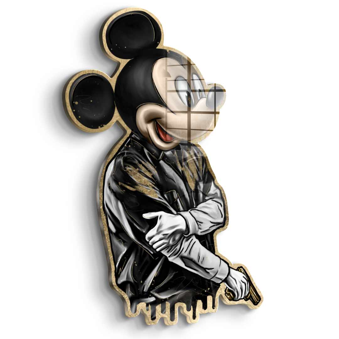 Wandskulptur Gangster King - Acrylglas