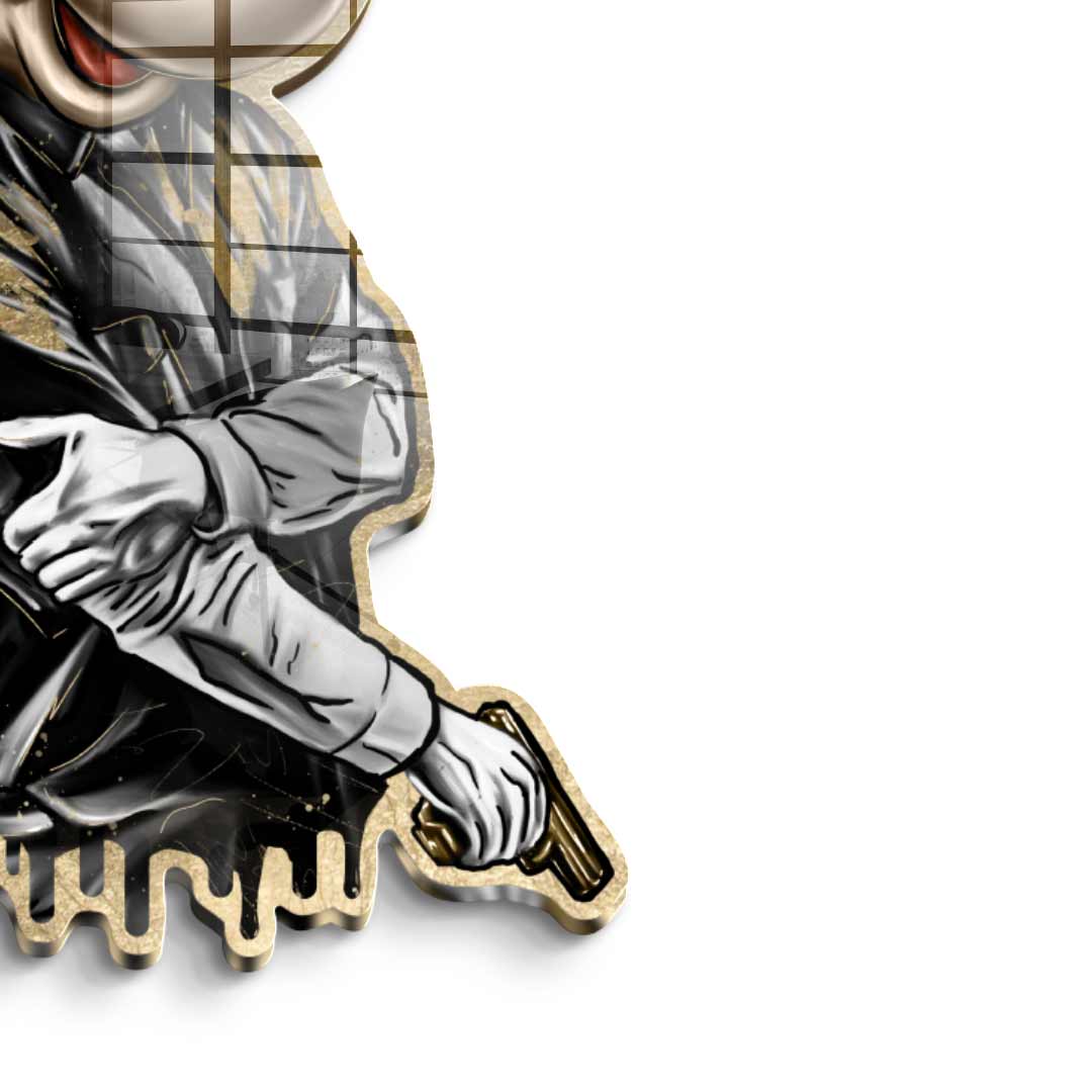 Wandskulptur Gangster King - Acrylglas