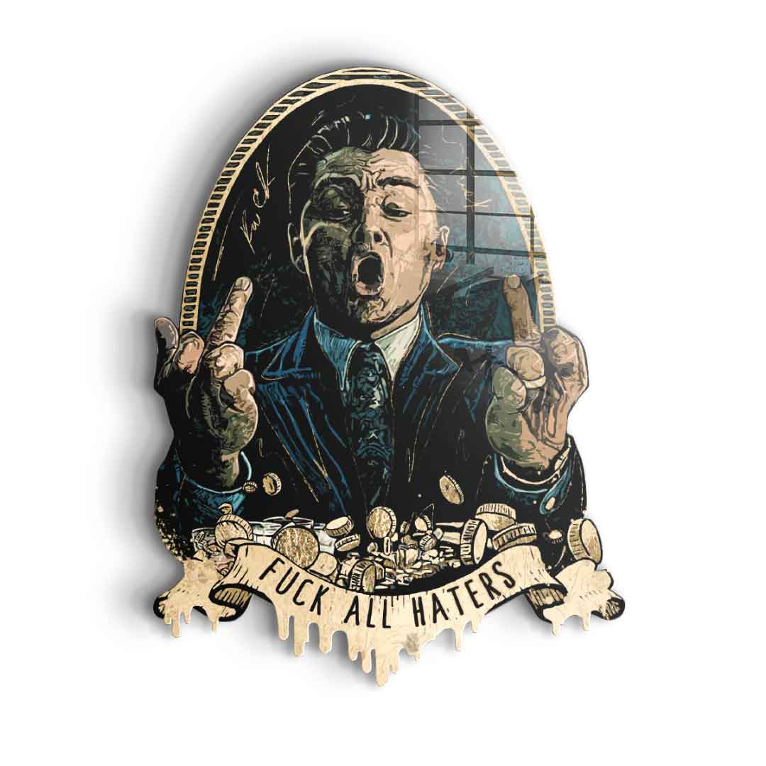 Wandskulptur Royal American Canvas - Blattgold