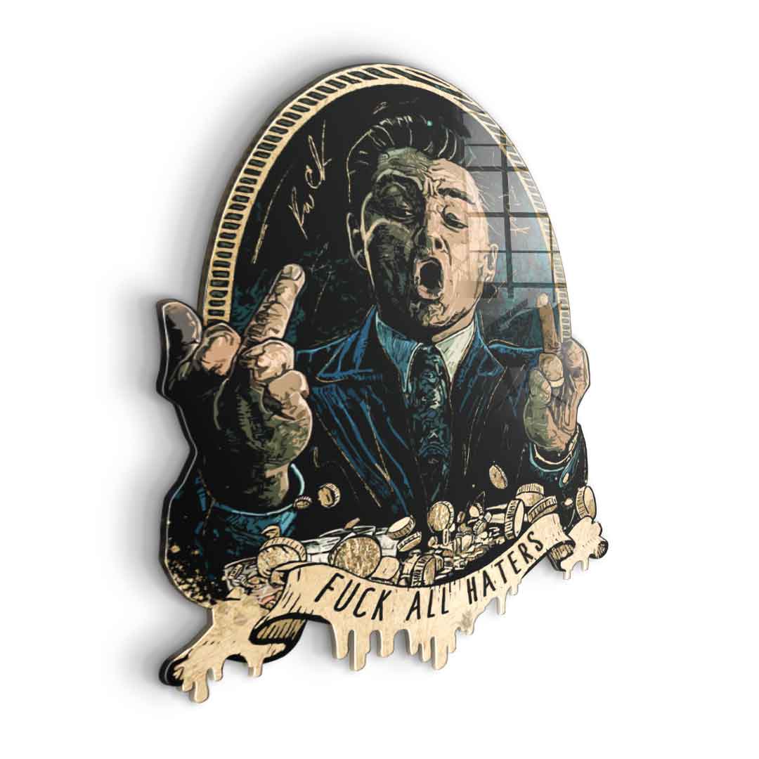 Wandskulptur Royal American Canvas - Blattgold