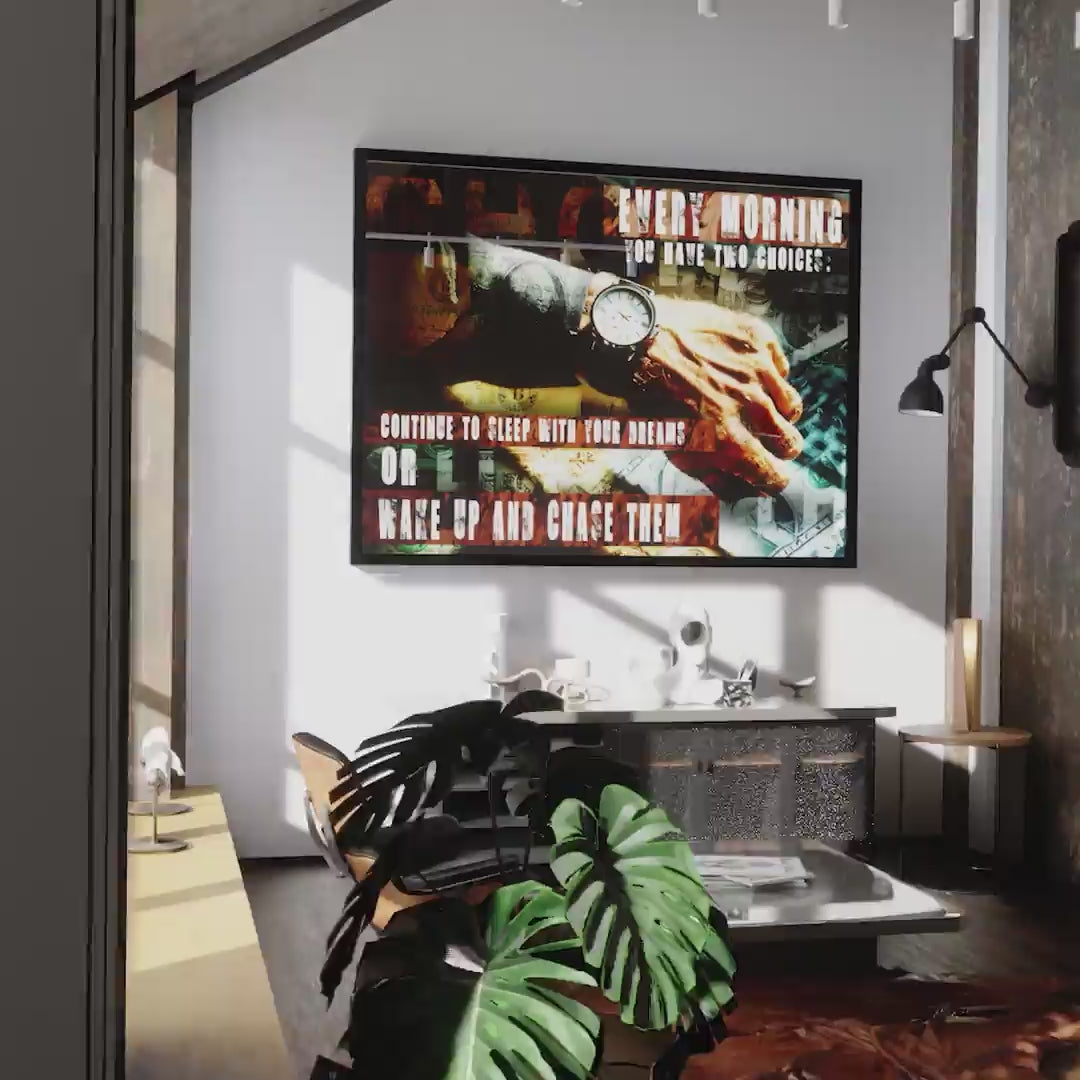 Load video: You Have Two Choices - acrylic glass