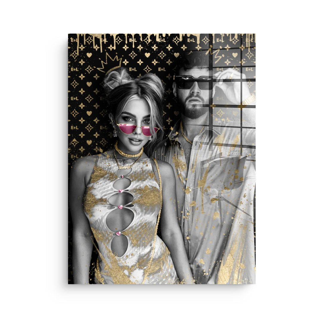 Unique piece - Couple Editable Art - Acrylic glass