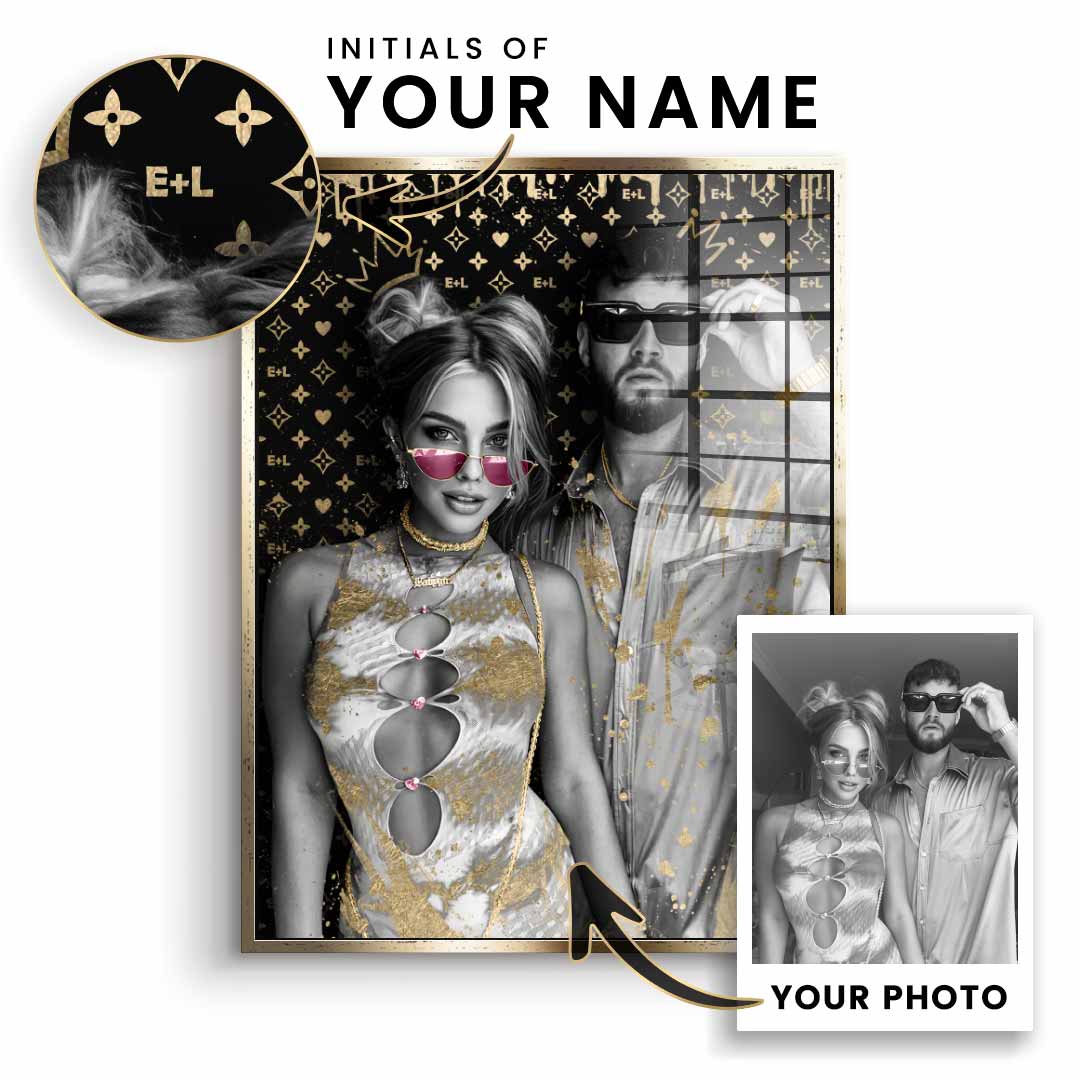 Unikat - Couple Editable Art - Blattgold