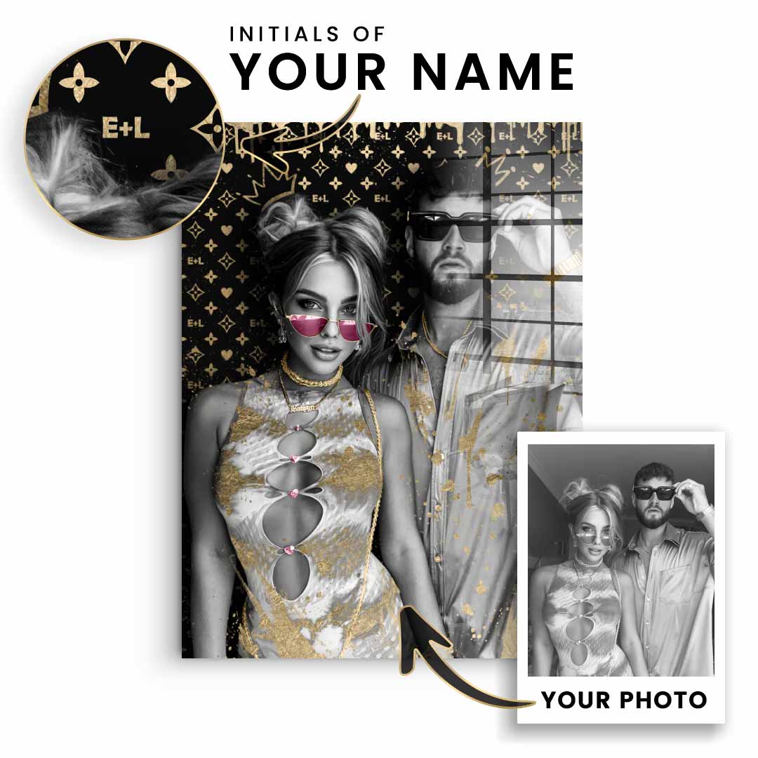 Unikat - Couple Editable Art - Blattgold