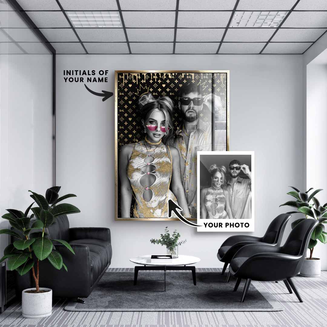 Unikat - Couple Editable Art - Blattgold