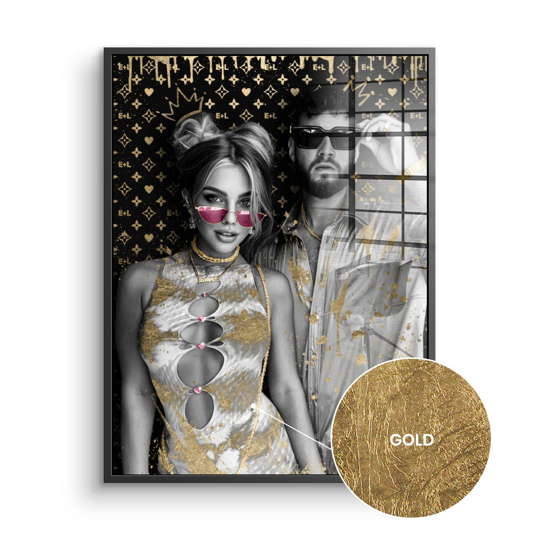 Unikat - Couple Editable Art - Blattgold